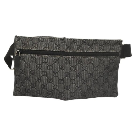 GUCCI GG Canvas Waist bag Gray Silver 28566 Auth 122104 - Picture 5 of 15